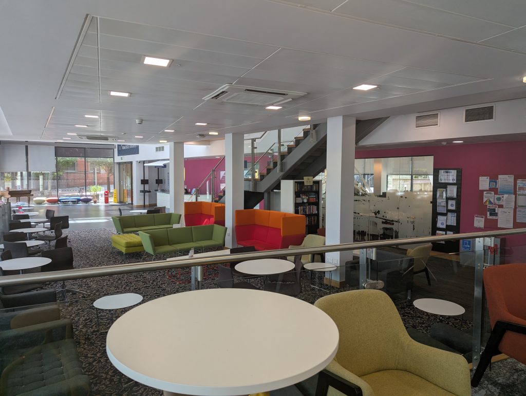 Newcastle canteen seating area