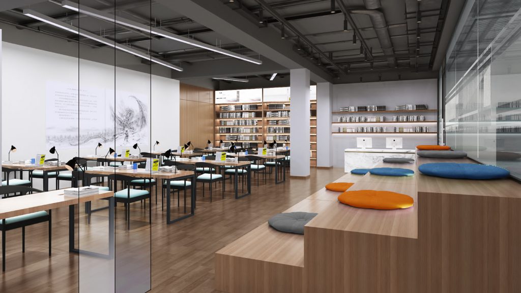 library mock up