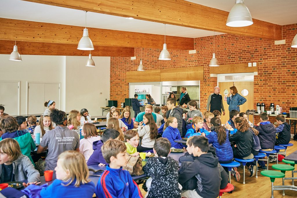 students-eating-canteen-cuffley